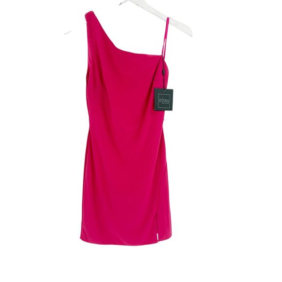 MAC DUGGAL Dress Size XS Evening Gown Magenta Fuchsia NEW Pink Mini One Shoulder - Picture 3 of 7